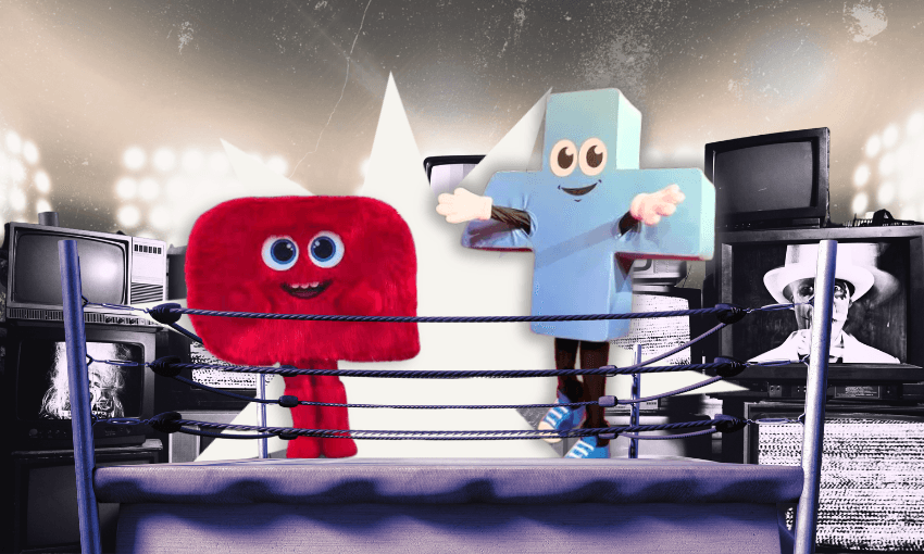 Threeadore vs Plussie: The battle of the streaming service mascots Threeadore vs Plussie: The battle of the streaming service mascots