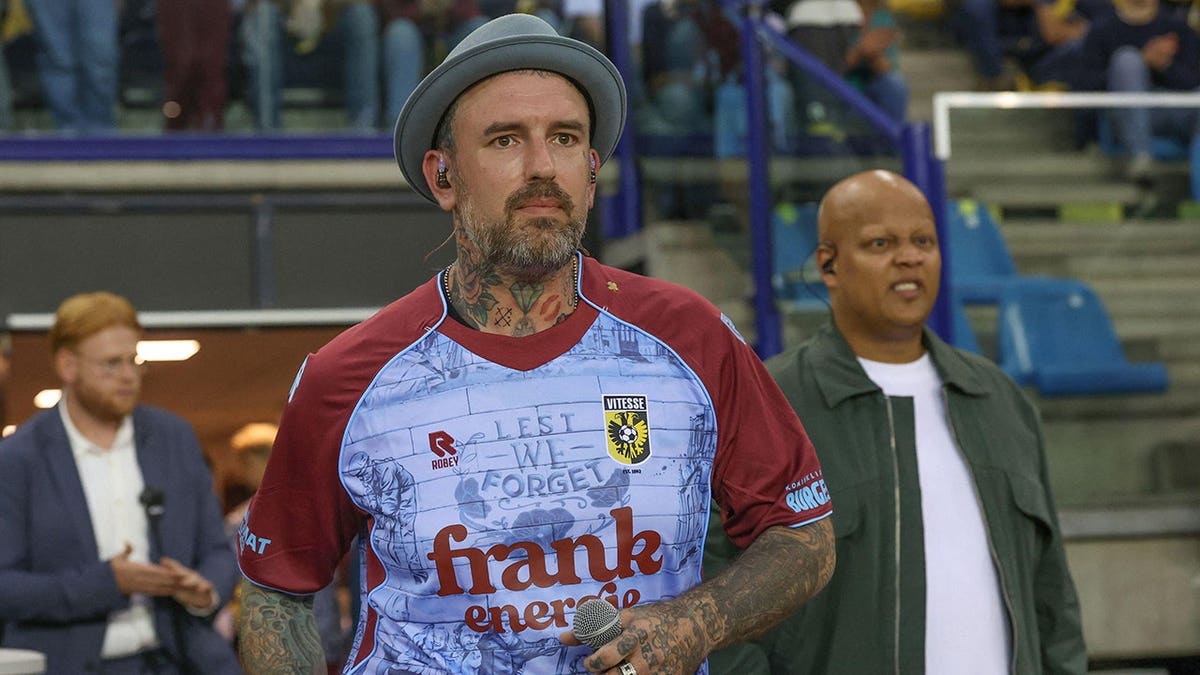 Ben Saunders at a soccer match in the Netherlands in September 2025.