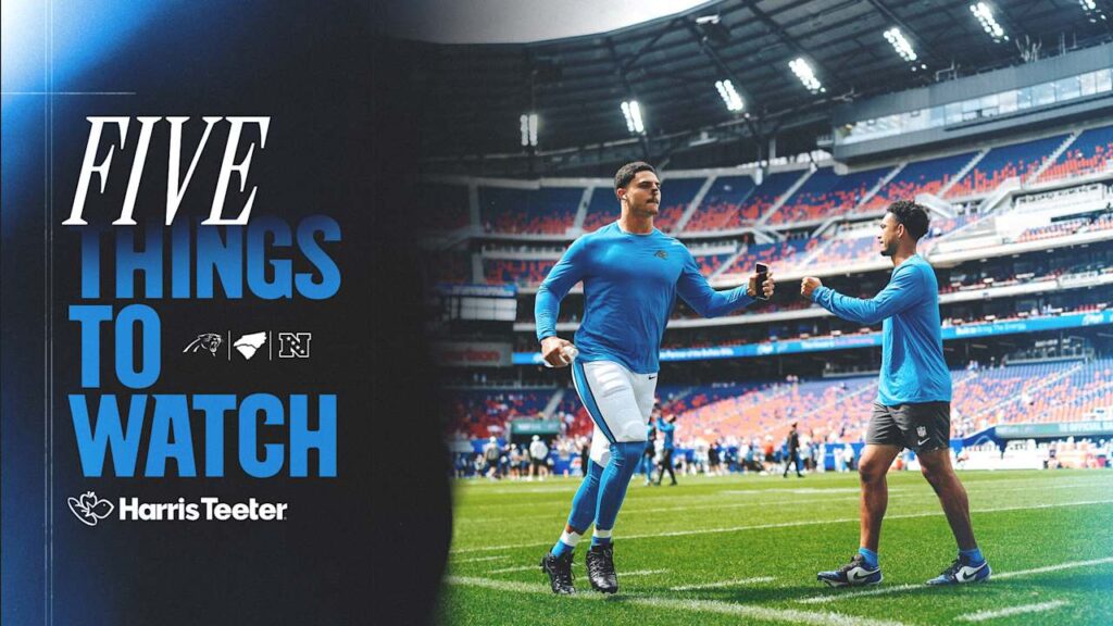 Five things to watch as Panthers kick off the season against the Bears