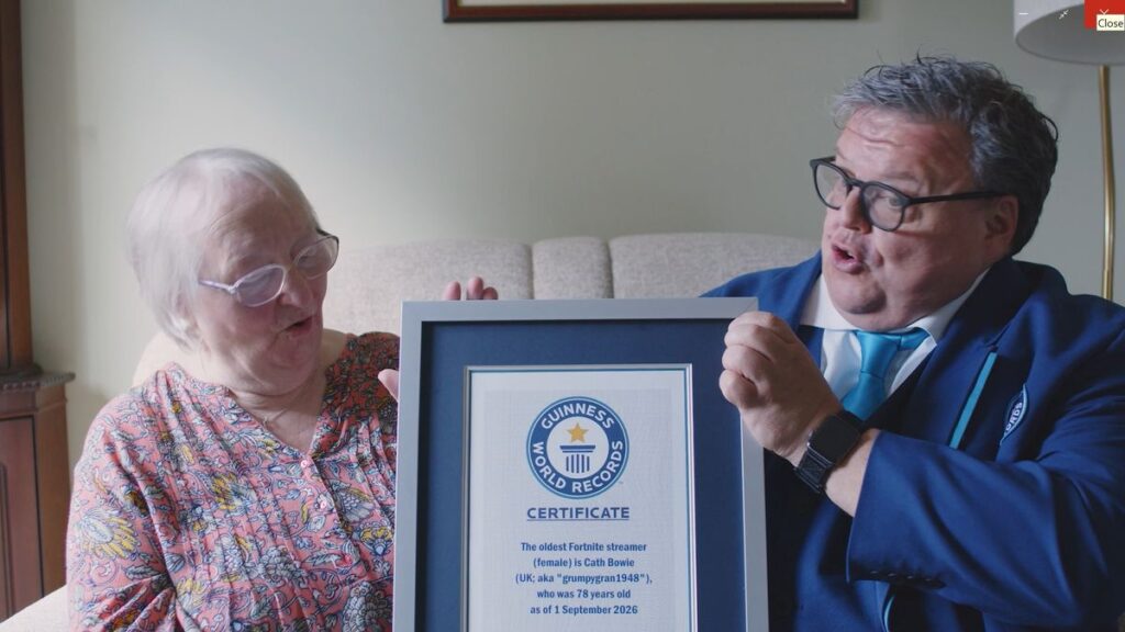 “Grumpy Gran” is world’s oldest female Fortnite streamer