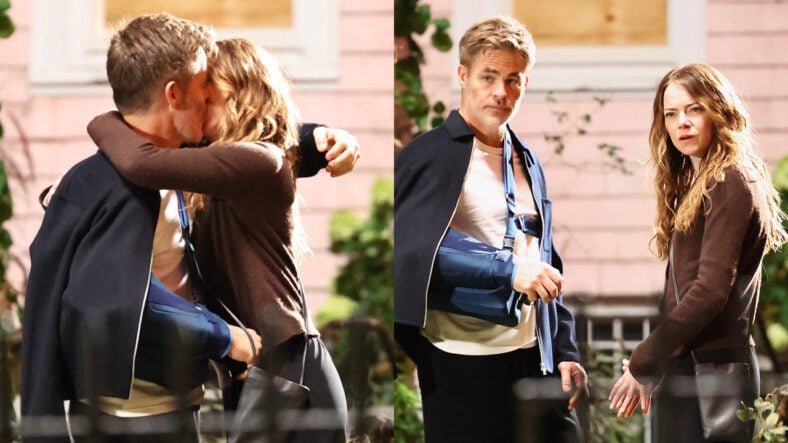 Emma Stone & Chris Pine film kiss scene for The Catch