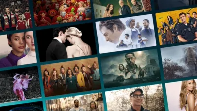 Collage of 2026 Emmy® Award nominated shows from Disney+.