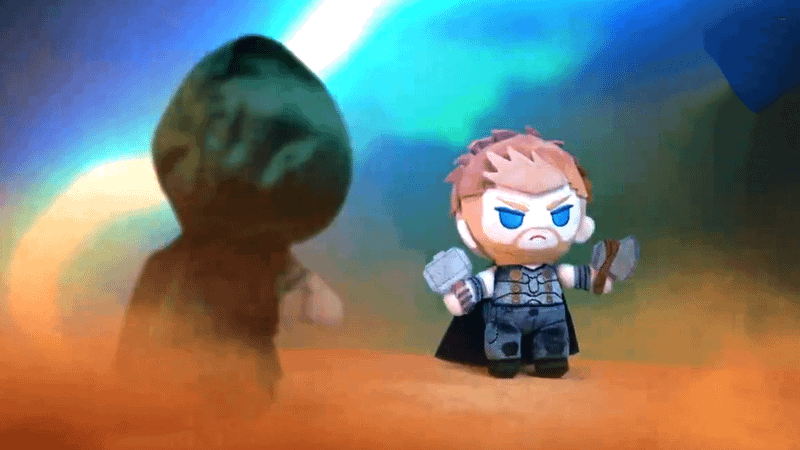 The Doom and Thor Cosbi Plushes.