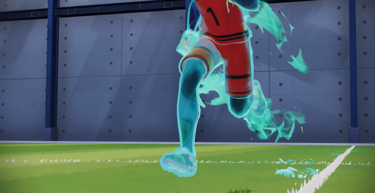 Rin's icy blue aura.