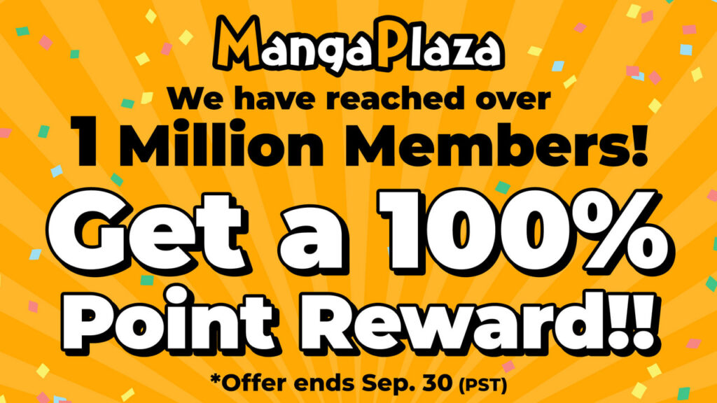 MangaPlaza Surpasses 1 Million Readers, Celebrating With 100% Point Reward Campaign|News|NTTsolmare MangaPlaza Surpasses 1 Million Readers, Celebrating With 100% Point Reward Campaign|News|NTTsolmare
