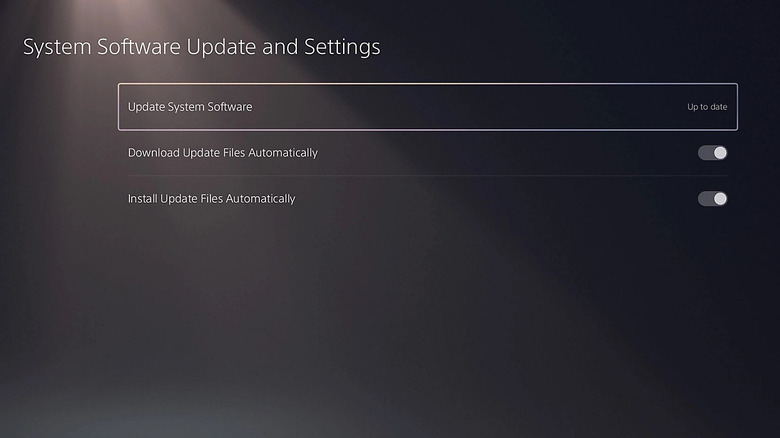 Enabling automatic updates on PS5