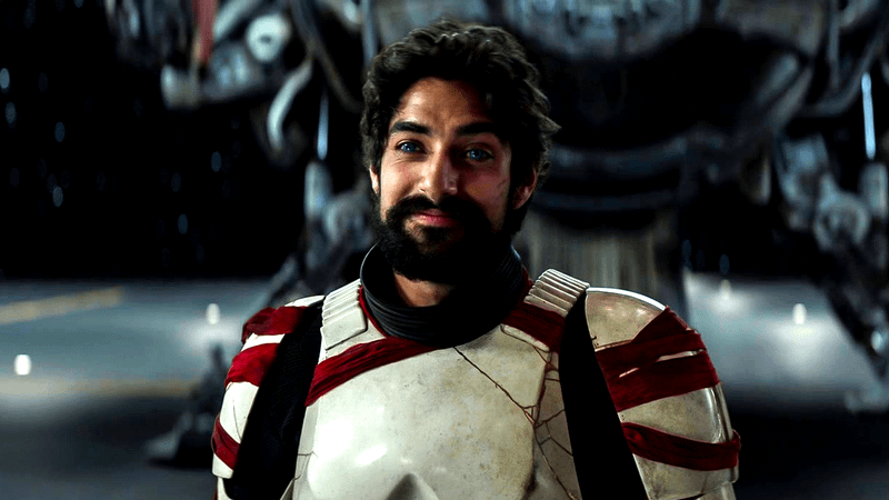 Eman Esfandi as Ezra Bridger in Ahsoka.