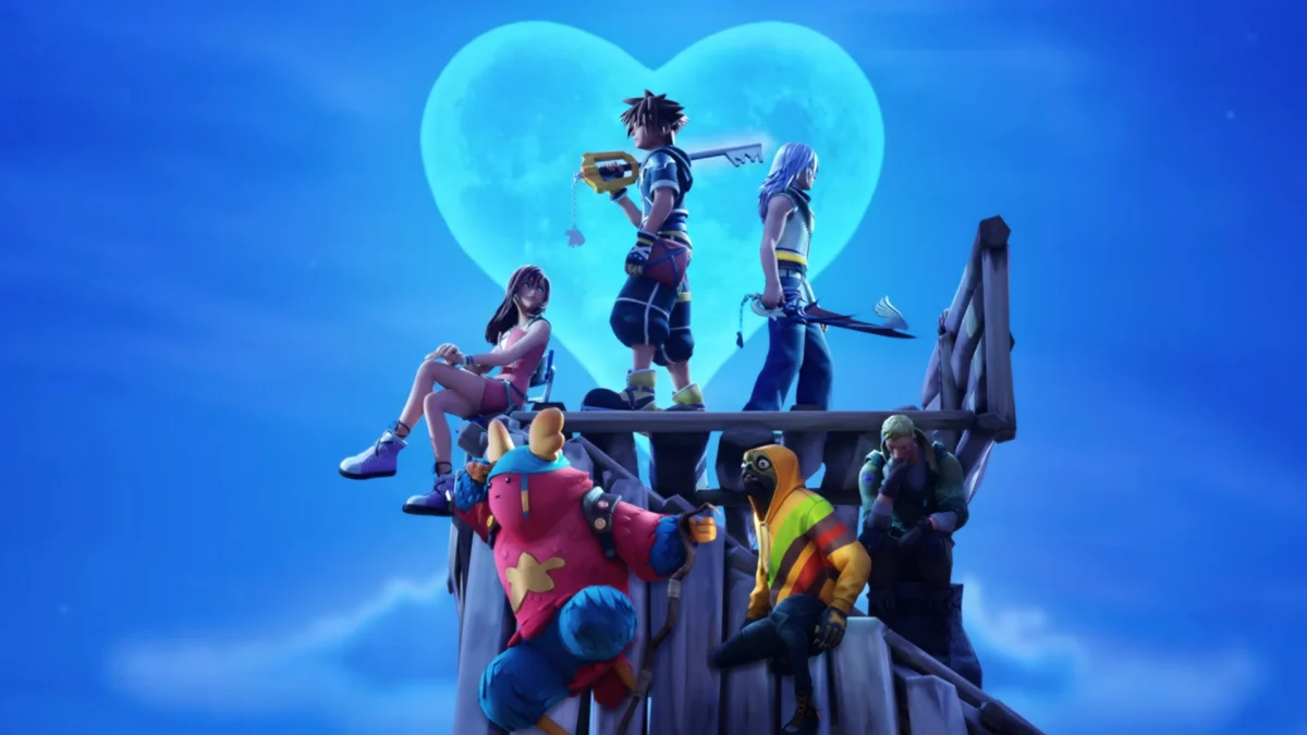 fortnite kingdom hearts characters together