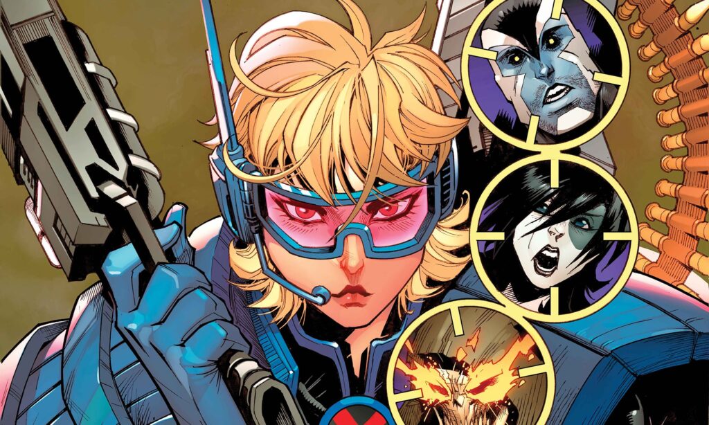 Boom-Boom fills Cable’s enormous shoulder pads in Marvel’s Fugitive X
