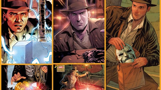 Indiana Jones hunts Marvel’s greatest artifacts in new variant covers