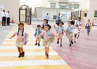 First day after summer break in 2025 at Delhi Private School in Sharjah.