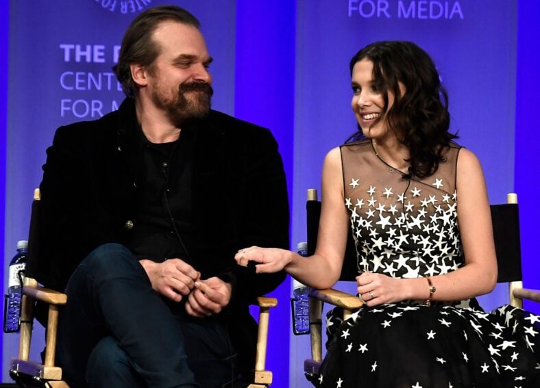 David Harbour talks working with Millie Bobby Brown again