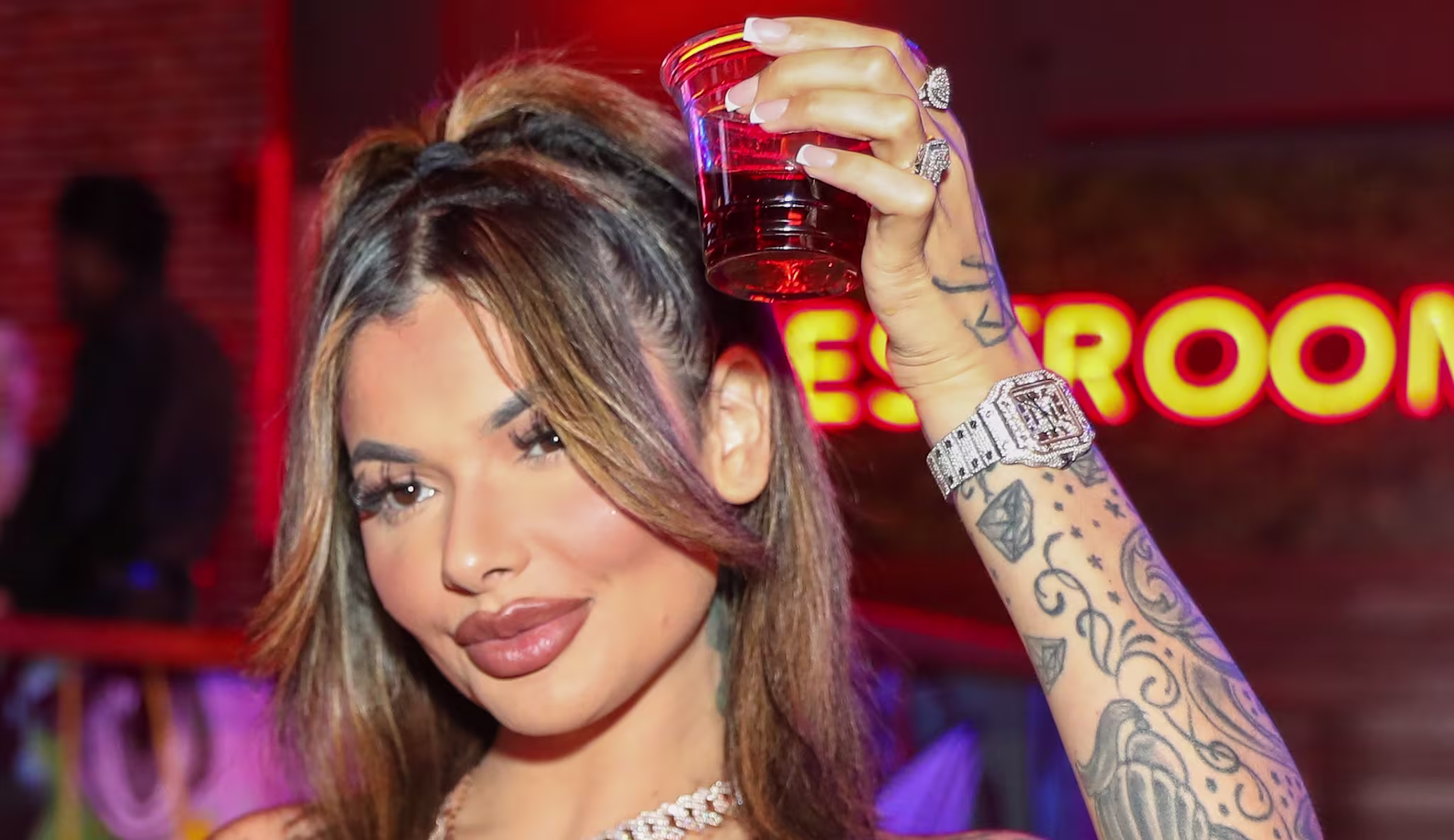Celina Powell attends Kingpin Bowling at Lucky Strike Miami during Art Basel.