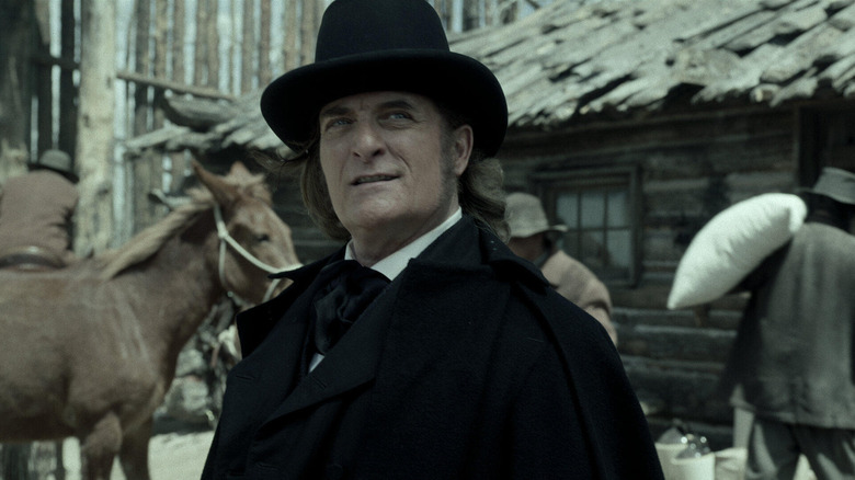 Brigham Young in a frontier town in "American Primeval" (2025)