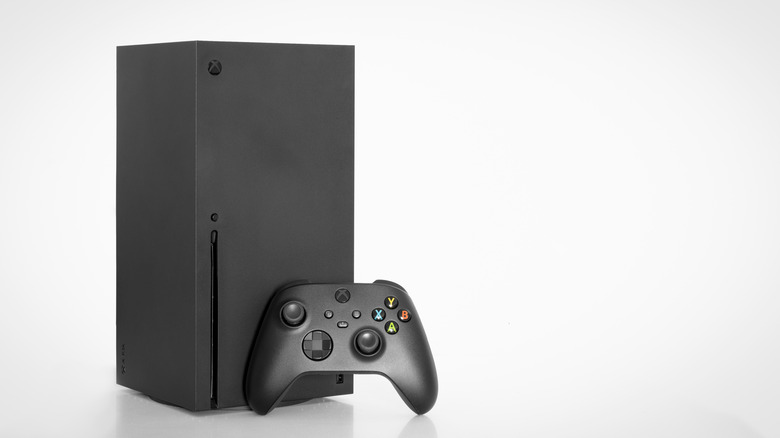 An Xbox Series X and controller