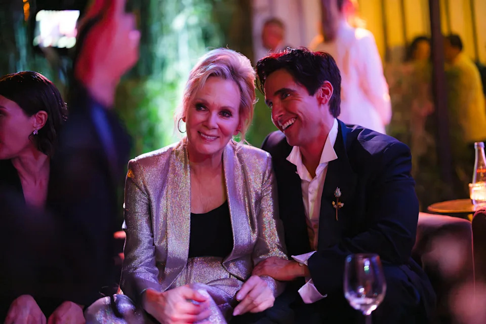 Jean Smart and Paul W. Downs attend the HBO Max Emmy Awards afterparty.