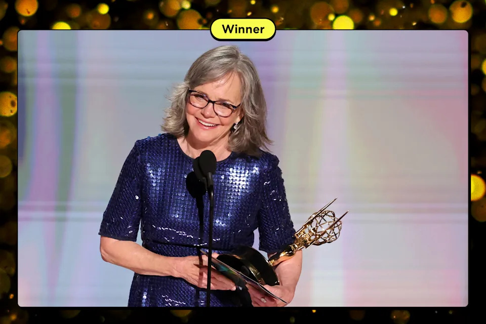 Sally Field accepts the award for Lead Actress in a Limited or Anthology Series or Movie