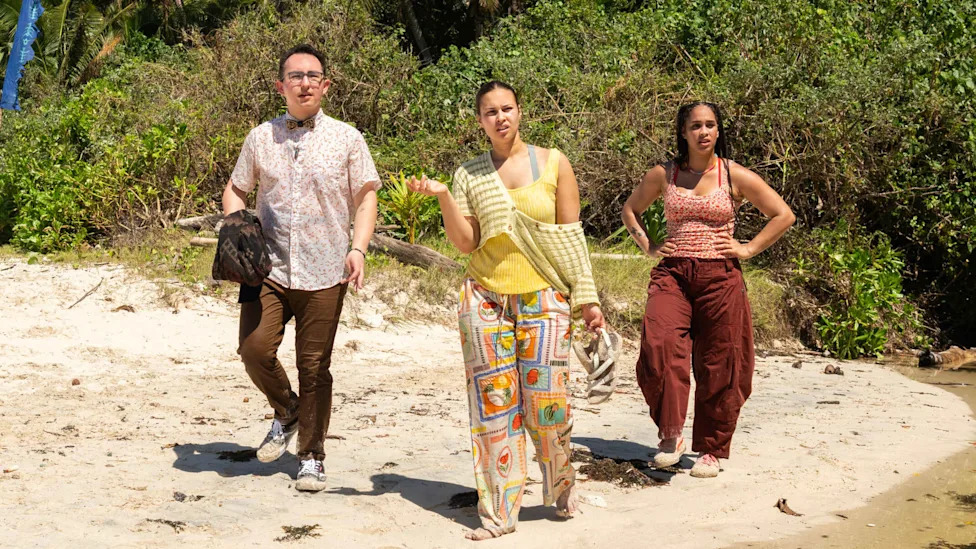 Cristian Chavez, Aaliyah Puglia, Angelica "Jelly" Loblack on 'Survivor' 51.