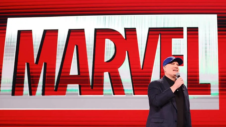 Kevin Feige, President of Marvel Studios, speaks during Day 2 of the D23 Brazil: A Disney Experience at Transamerica Expo Cen