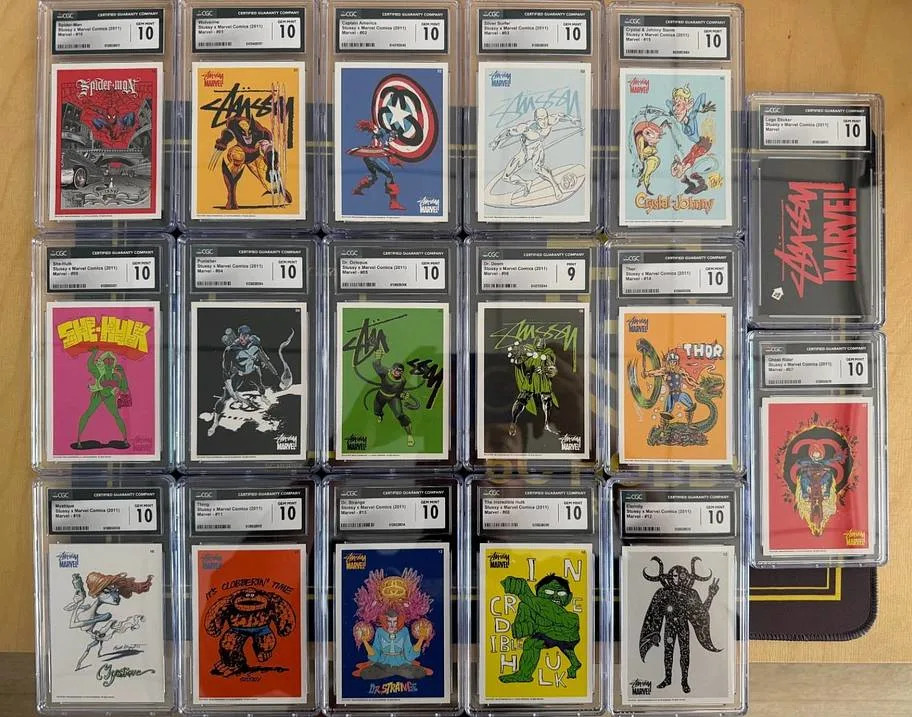 2011 Stussy X Marvel Comics Marvel #01-17 CGC Graded Set (eBay ask: $7,000)