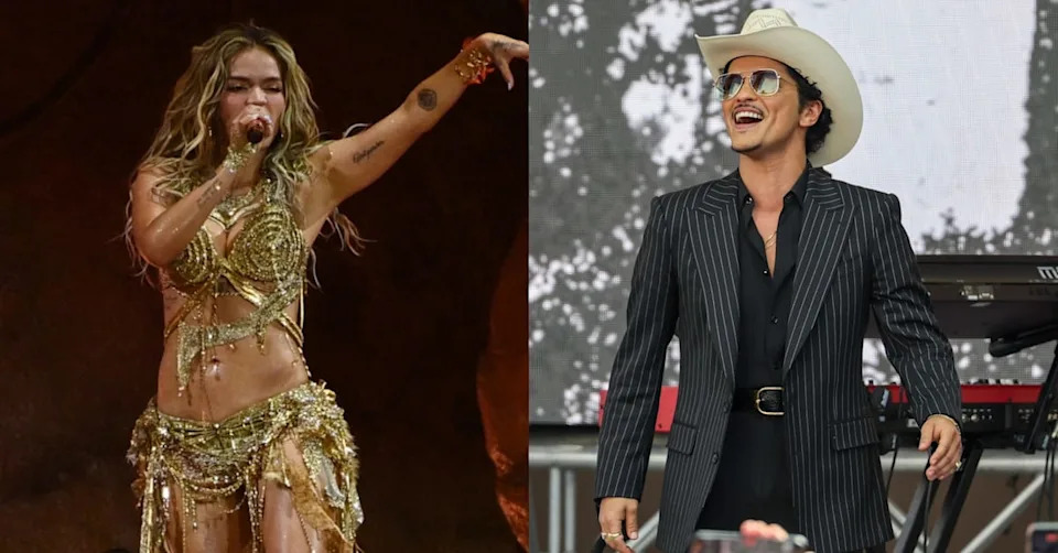 Karol G and Bruno Mars