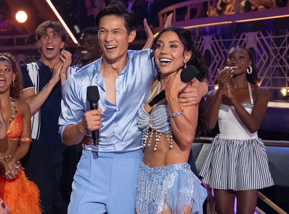 Harry Shum Jr. and Jenna Johnson during Dancing With the Stars premiere