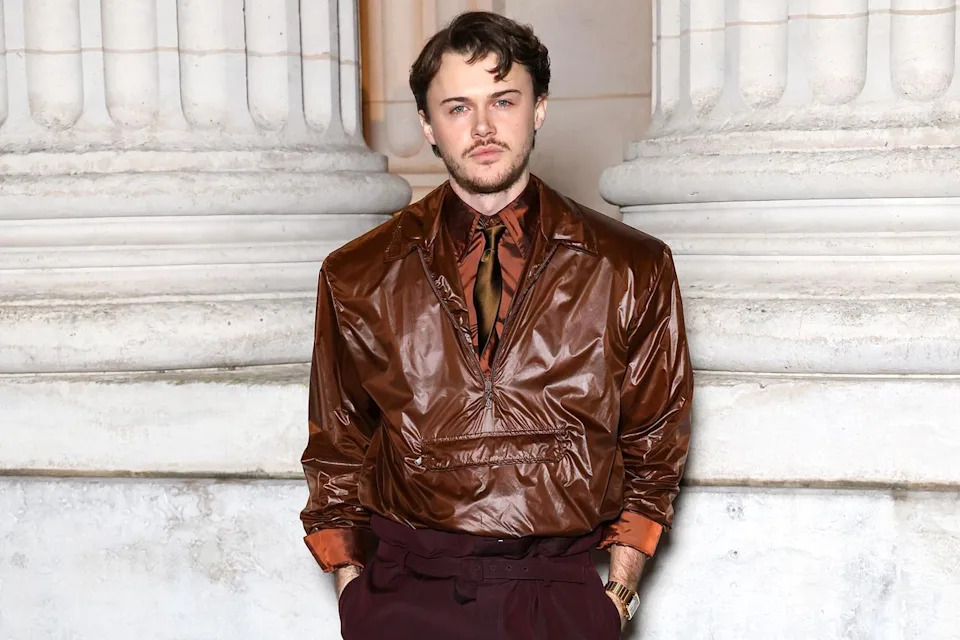 Christopher Briney attends the Saint Laurent Menswear Fall/Winter 2026-2027Credit: Pierre Suu/Getty