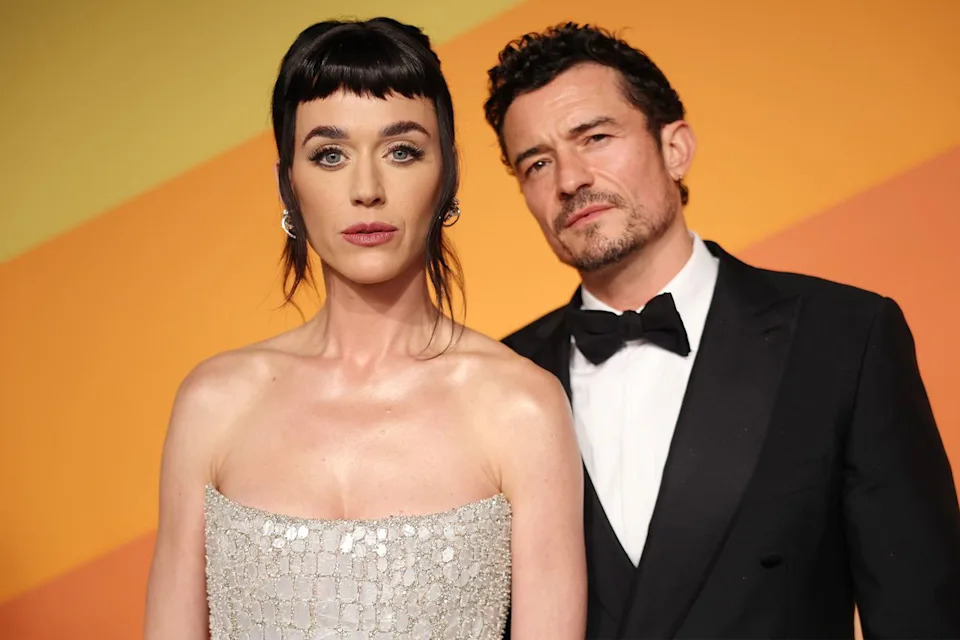 Katy Perry and Orlando Bloom attend the 2025 Vanity Fair Oscar PartyCredit: Phillip Faraone/VF25/Getty