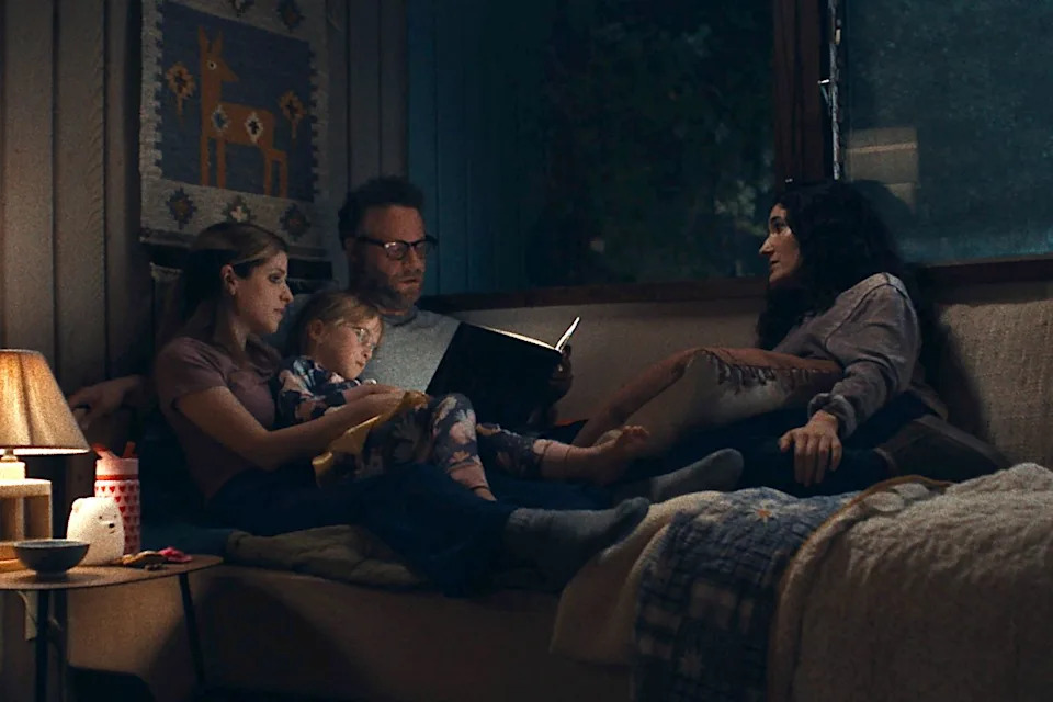 Anna Kendrick, Seth Rogen, and Kate Berlant in Lauren Miller Rogen's 'Babies'Credit: Courtesy of TIFF