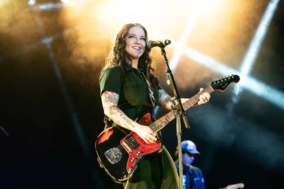 Ashley McBryde performs during Country Radio Seminar on Wednesday, Feb. 28, 2024, in Nashville, Tenn. (Photo by Amy Harris/Invision/AP)