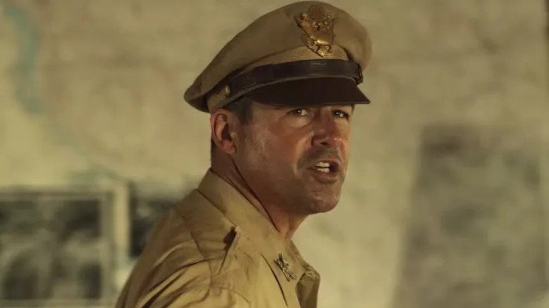 Colonel Cathcart looking serious on Catch-22