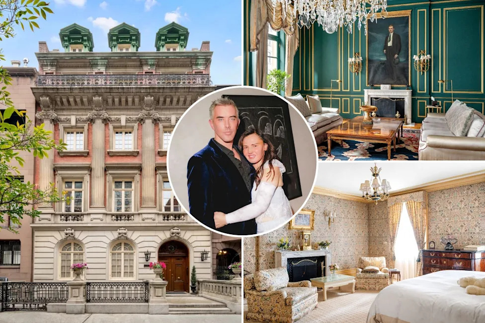 An image collage containing 4 images, Image 1 shows closed on the landmarked James F.D. Lanier House at 123 East 35th Street on April 30, 2026, paying $15.9 million for the six-story Gilded Age mansion, Image 2 shows The home spans 11,638 square feet, Image 3 shows The historic mansion, designed by the same architects behind the FDR Presidential Library, Image 4 shows Gregg Starr, a male escort Flippo met in December 2024 through an agency she initially believed offered personal assistants rather than paid companionship