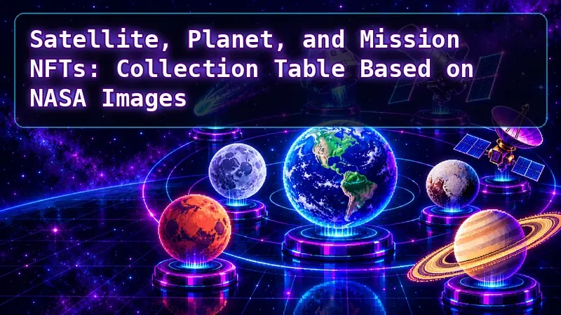 Satellite, Planet, and Mission NFTs: Collection Table Based on NASA Images