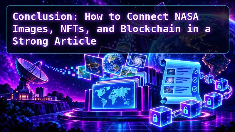 Conclusion: how to connect nasa images, nfts, and blockchain in a strong article