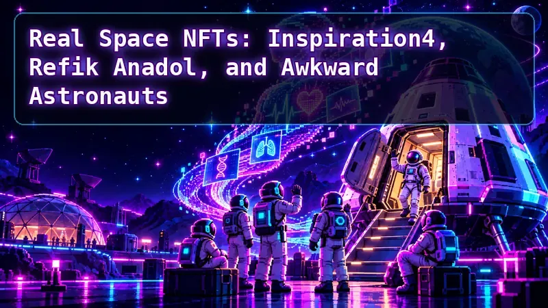 Real Space NFTs: Inspiration4, Refik Anadol, and Awkward Astronauts