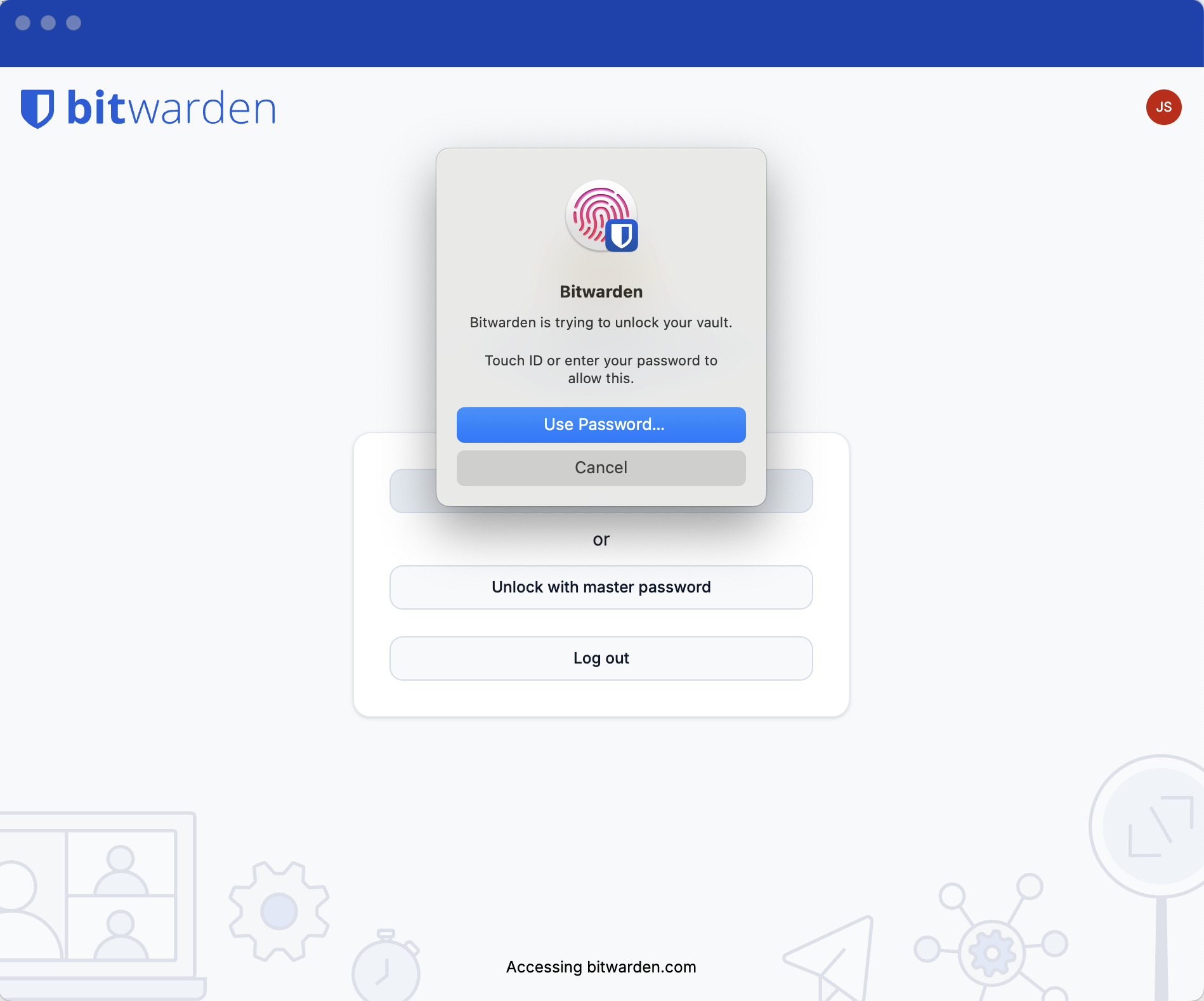 bitwarden fingerprint authentication