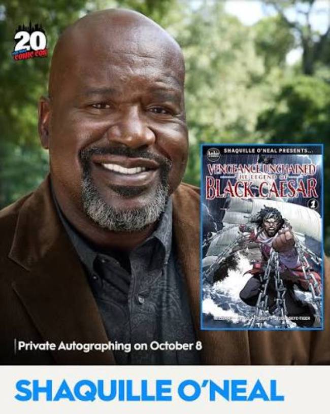 Shaquille O’Neal Is Bringing Black Caesar to New York Comic Con 2026 Shaquille O’Neal Is Bringing Black Caesar to New York Comic Con 2026