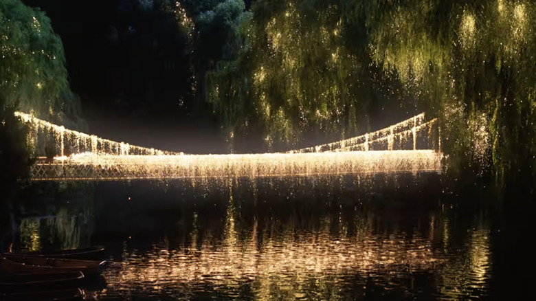 A bridge magically lit up in Harry Potter and the Philosopher's Stone