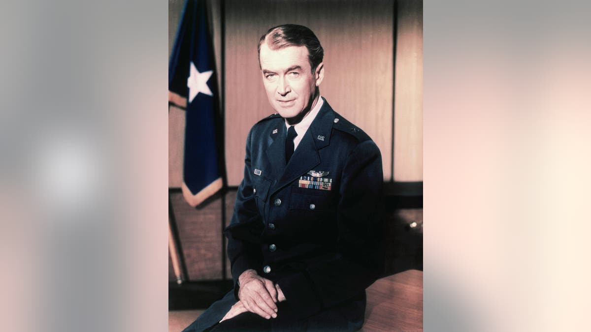 Actor James Stewart wears his Air Force Reserve uniform.