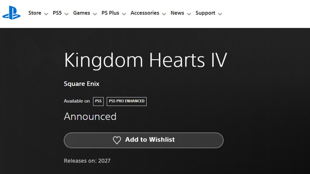 Kingdom Hearts 4 PS5 Pro Enhanced