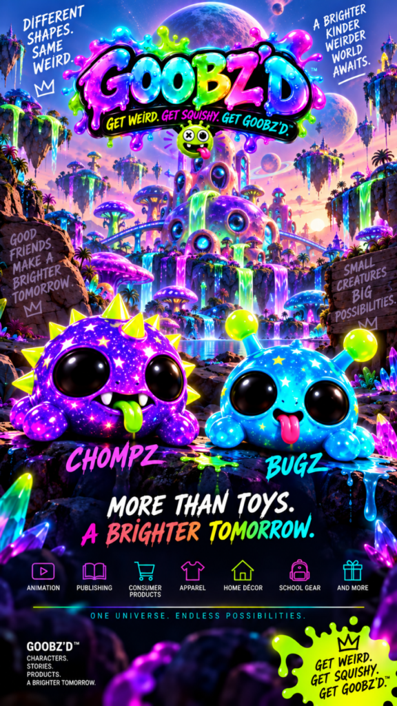 GOOBZ’D™ Expands Beyond Collectible Toys Into a New Kids Entertainment and Lifestyle Universe