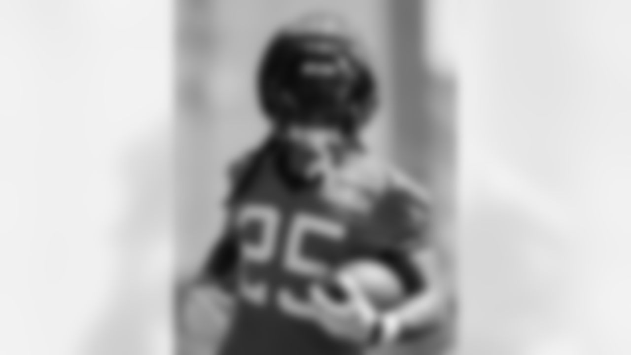 RB Jonathon Brooks is seen during Carolina Panthers practice ahead of the season opener against the Chicago Bears on Thursday, Sep. 10, 2026 at the Atrium Health Training Facility Charlotte, NC.