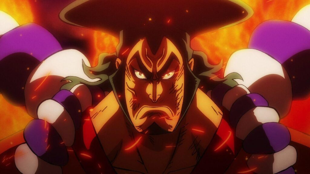 Oden against Kaido from One Piece.