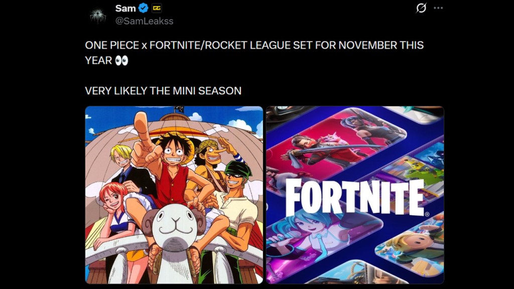One Piece Fortnite Mini-Season Leak