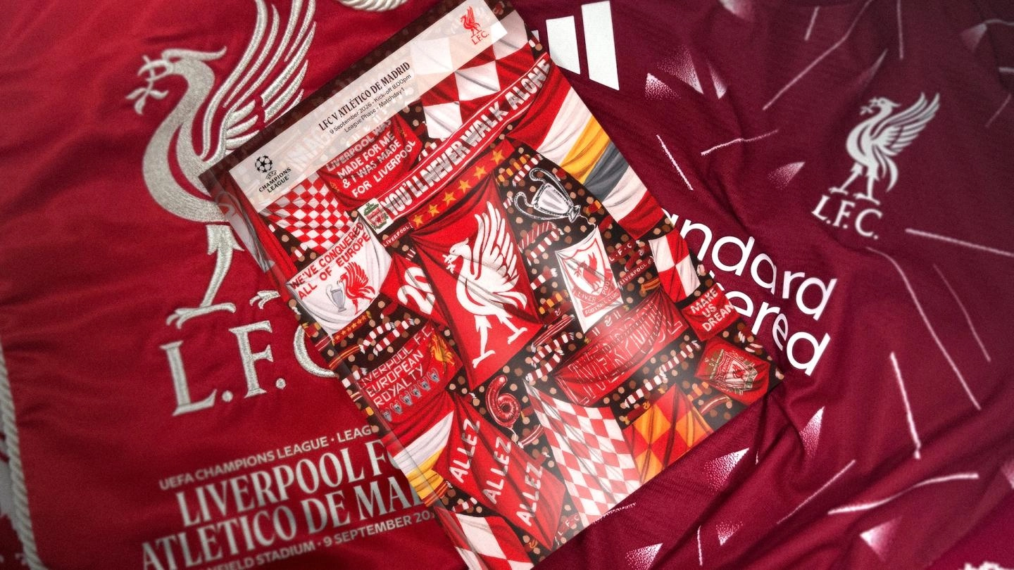 Liverpool FC Champions League programme artwork