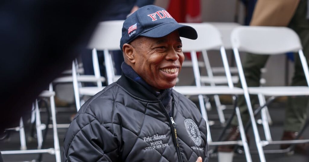Eric Adams Hops on a Citi Bike in Yesterday’s Clothes After Celebrating 66th Birthday