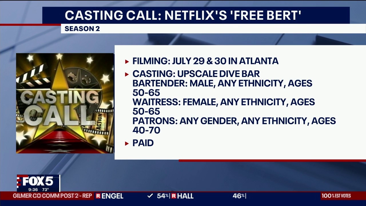 Casting Call: Netflix's 'Free Bert', Talbot Pines
