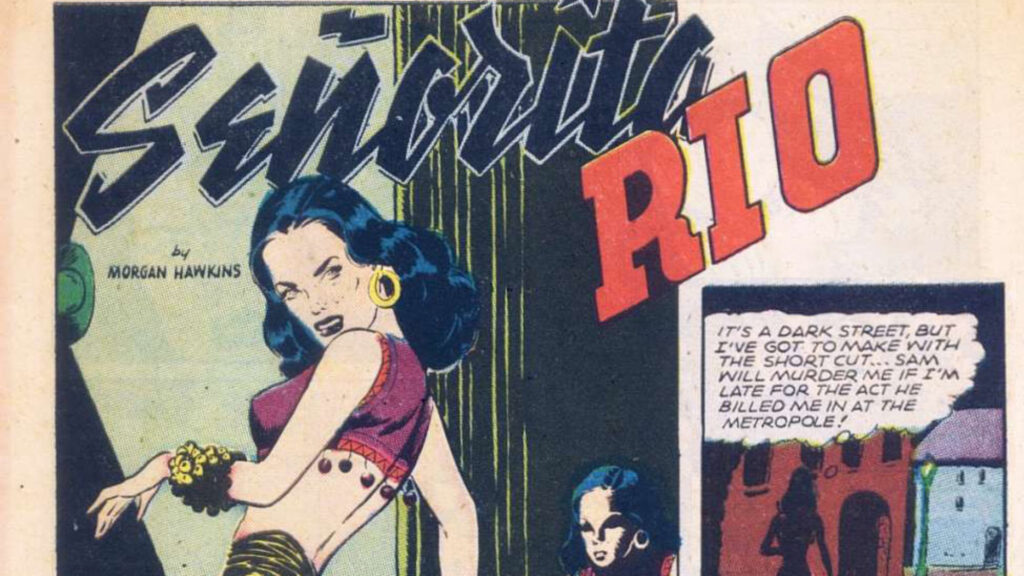 Señorita Rio Faces Germany’s Werewolf, Fight Comics 41, at Auction Señorita Rio Faces Germany’s Werewolf, Fight Comics 41, at Auction