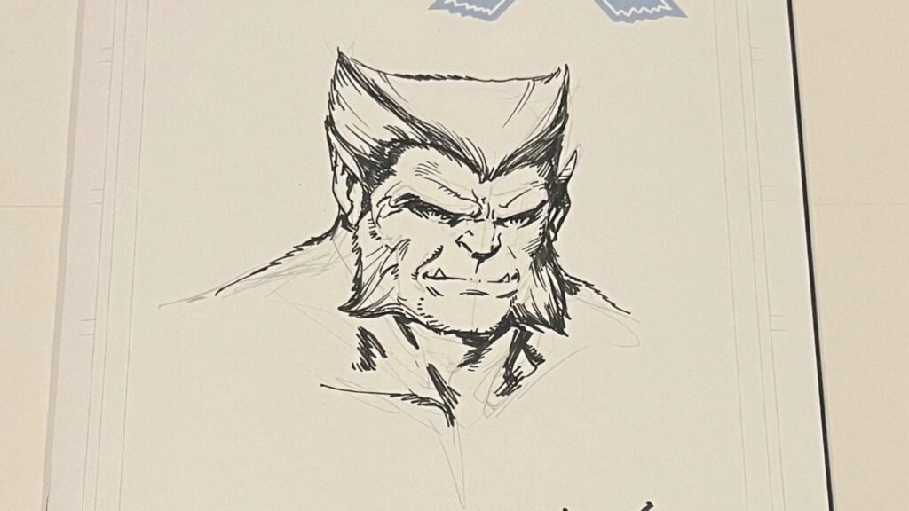 Mark Bagley Original Art Sketch Cover From DNX #1 Blind Bag For 00