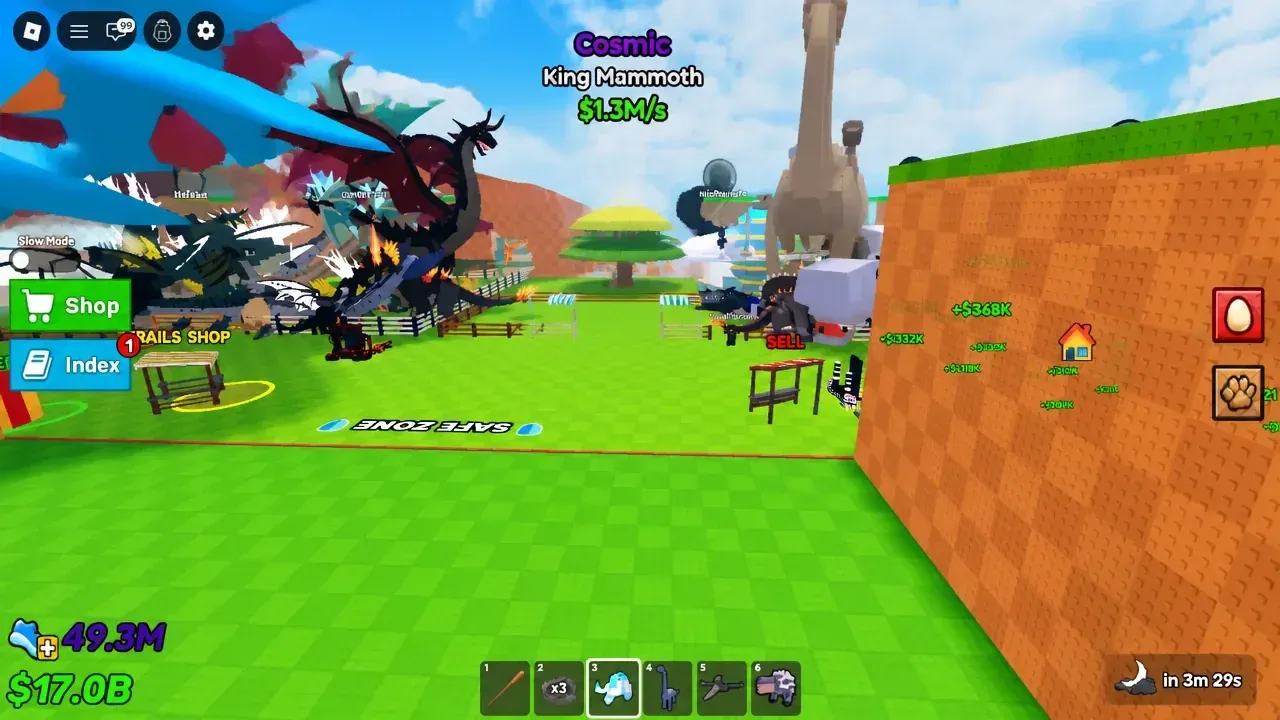 Garden income per second view
